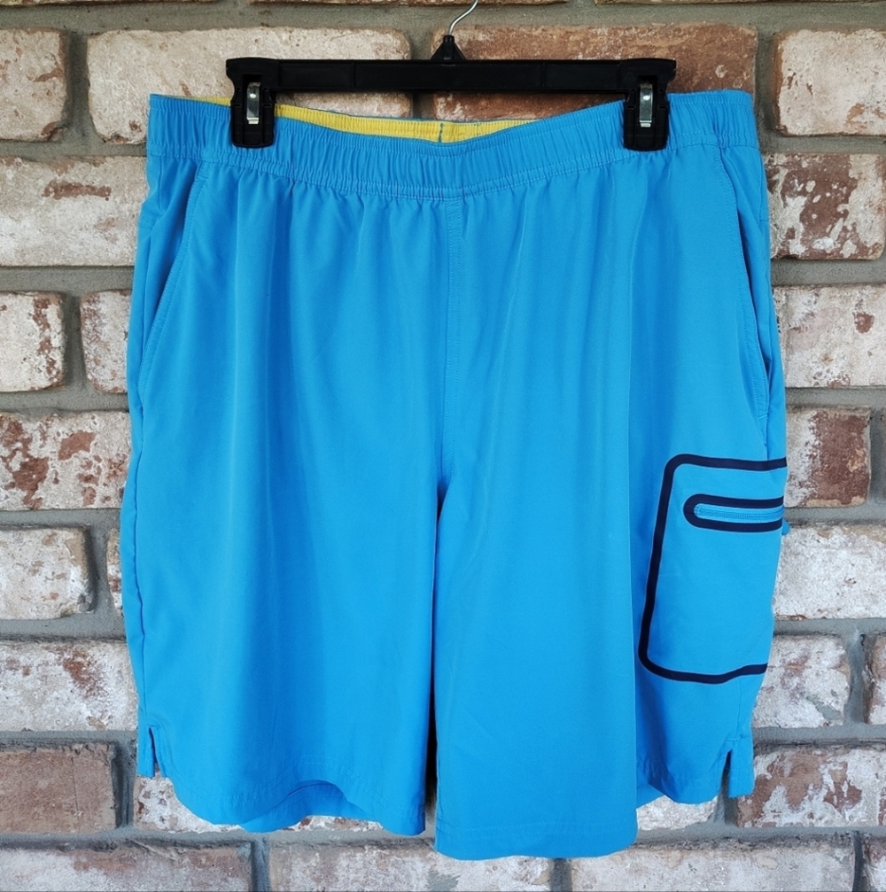 Bonobos Fielder Men's Blue Hybrid Stretch Athletic Shorts  L Beach Swim Workout